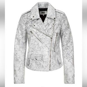 MM6 Maison Margiela Cracked Leather Jacket